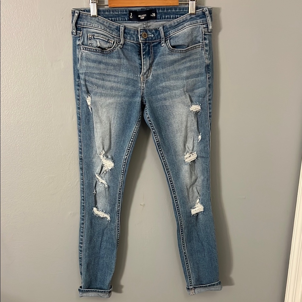 Hollister Distressed Blue Jeans